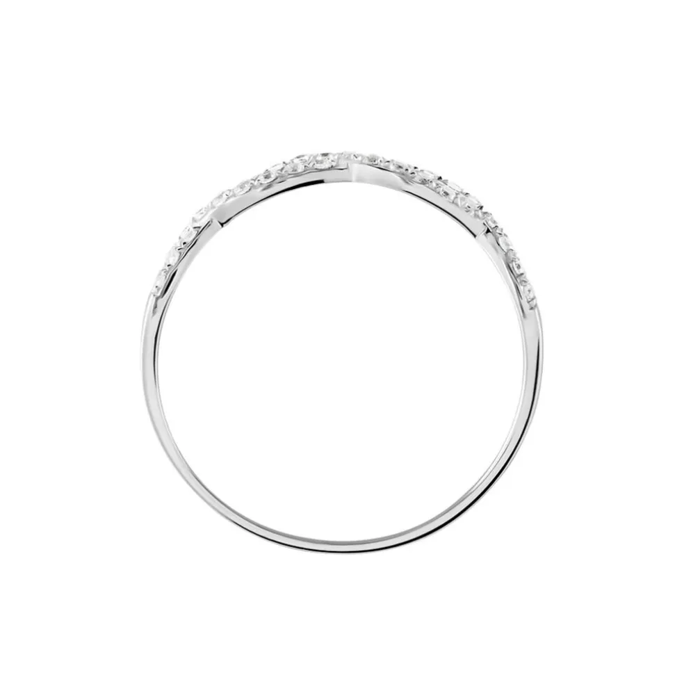 Bague Or Blanc Triston Oxyde De Zirconium