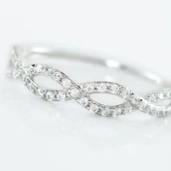 Bague Or Blanc Triston Oxyde De Zirconium