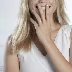 Bague Or Blanc Verna Diamants Cercle