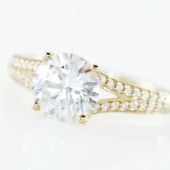 Bague Or Jaune Carolina Oxyde De Zirconium