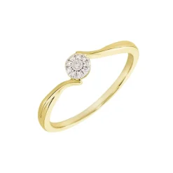 Bague Or Jaune Cerisette Diamant