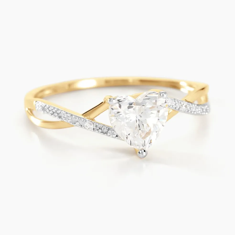 Bague Or Jaune Clothilde Oxyde De Zirconium