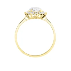 Bague Or Jaune Emilius Oxyde De Zirconium