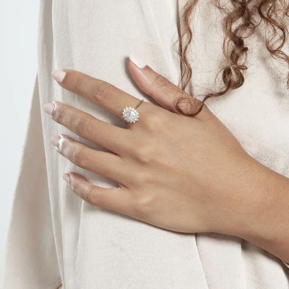 Bague Or Jaune Emilius Oxyde De Zirconium