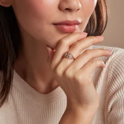 Bague Or Jaune Eternal Spring 3 Fleurs Diamants