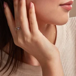 Bague Or Jaune Eternal Spring 3 Fleurs Diamants