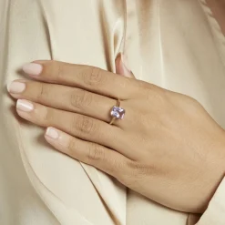 Bague Or Jaune Faraj Amethyste