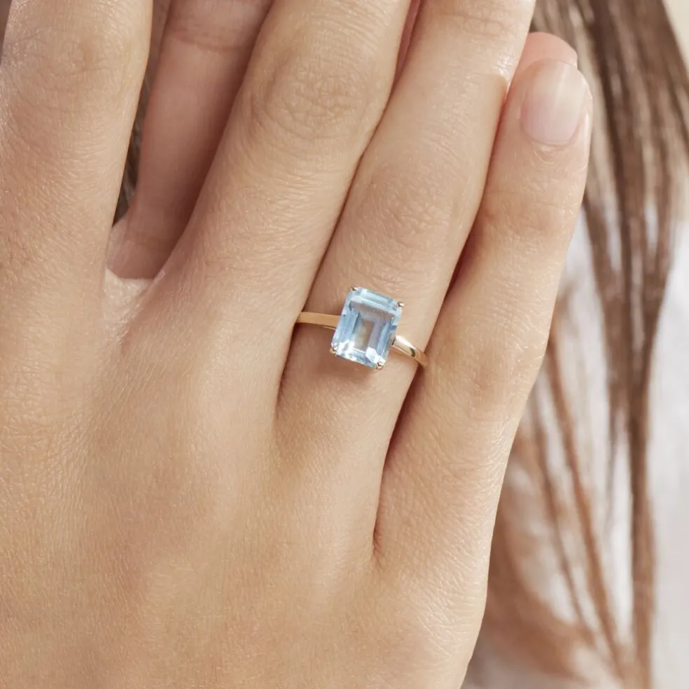 Bague Or Jaune Faraj Topaze