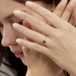 Bague Or Jaune Jehane Topaze Oxydes De Zirconium