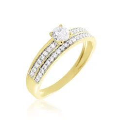Bague Or Jaune Judita Oxyde De Zirconium