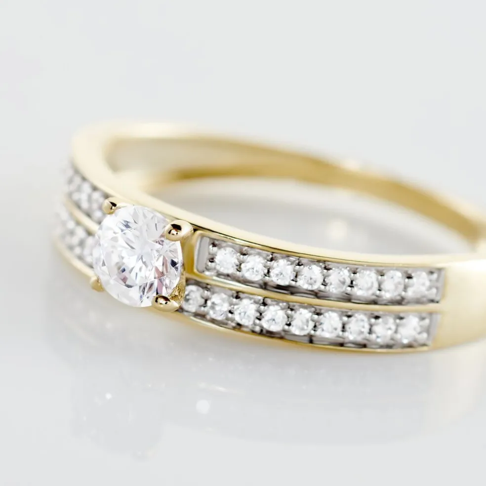 Bague Or Jaune Judita Oxyde De Zirconium