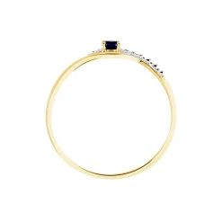 Bague Or Jaune Karmele Saphir