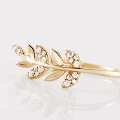 Bague Or Jaune Nahia Oxydes De Zirconium