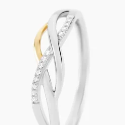 Bague Or Jaune Oxyde De Zirconium