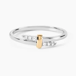 Bague Or Jaune Oxyde De Zirconium