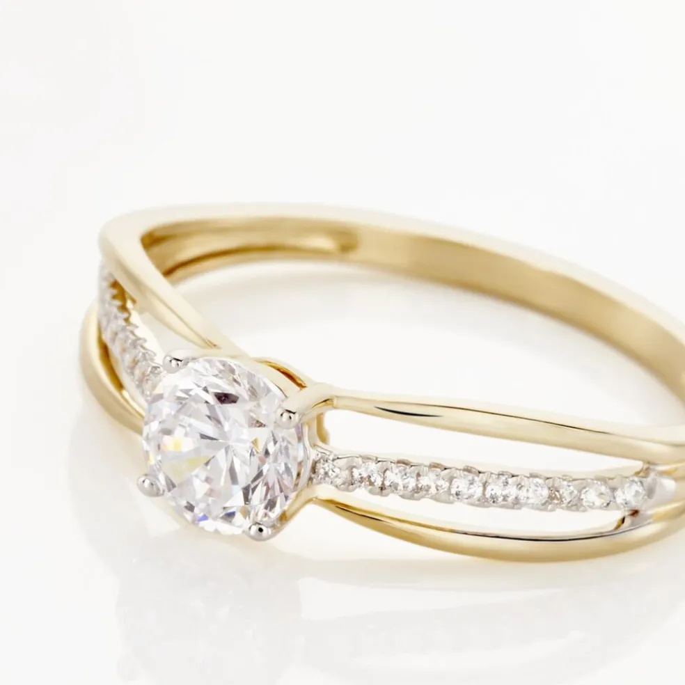 Bague Or Jaune Rodrigo Oxyde De Zirconium