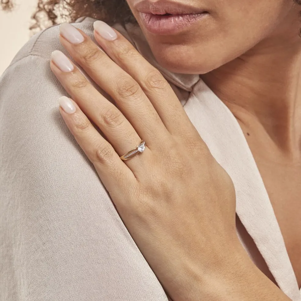 Bague Or Jaune Rodrigo Oxyde De Zirconium