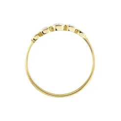 Bague Or Jaune Sabinus Oxydes De Zirconium