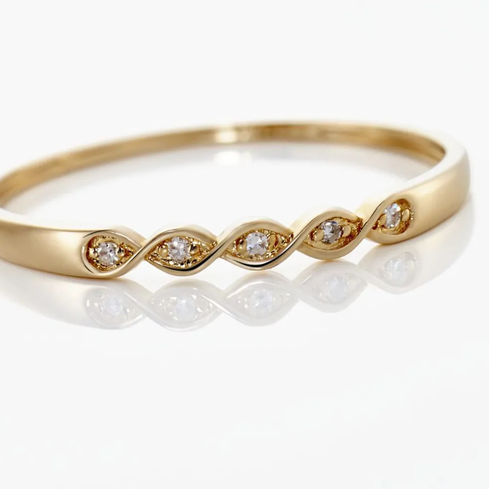 Bague Or Jaune Terance Diamants