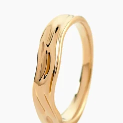 Bague Oree Plaqué Or Jaune