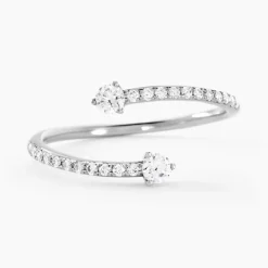 Bague Orpheus Or Blanc Diamant Synthétique