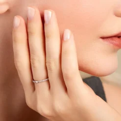 Bague Paoline Argent Blanc Oxyde De Zirconium