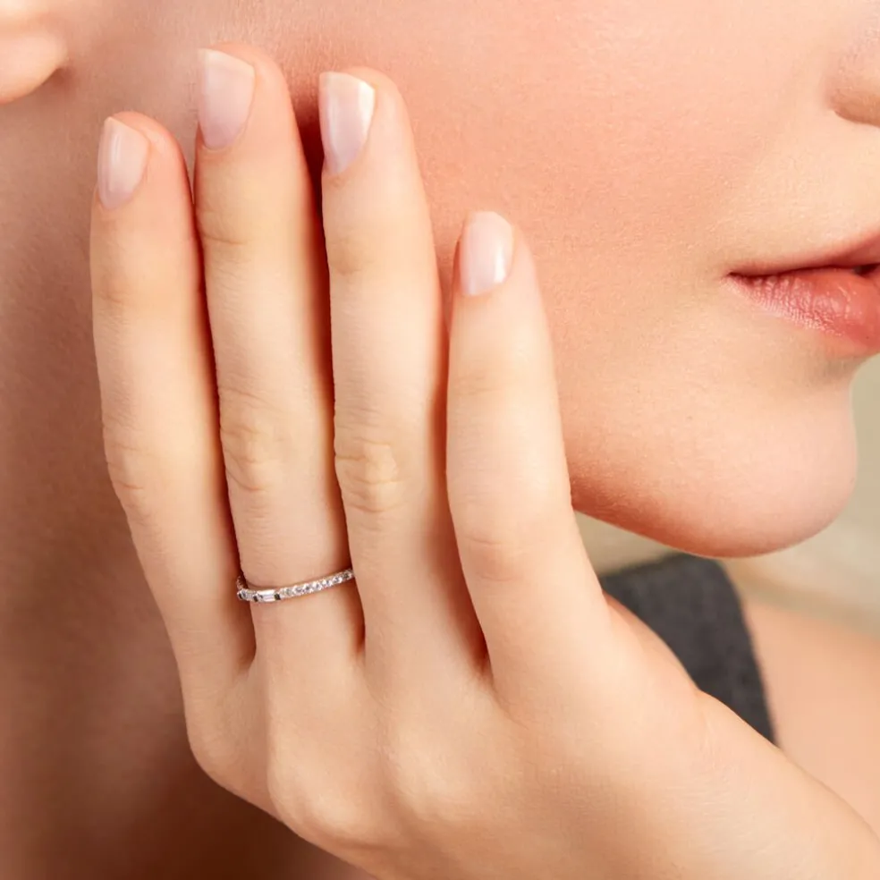 Bague Paoline Argent Blanc Oxyde De Zirconium