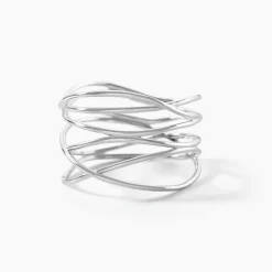 Bague Paros Argent Blanc