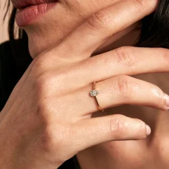 Bague Pear C Or Jaune Diamant