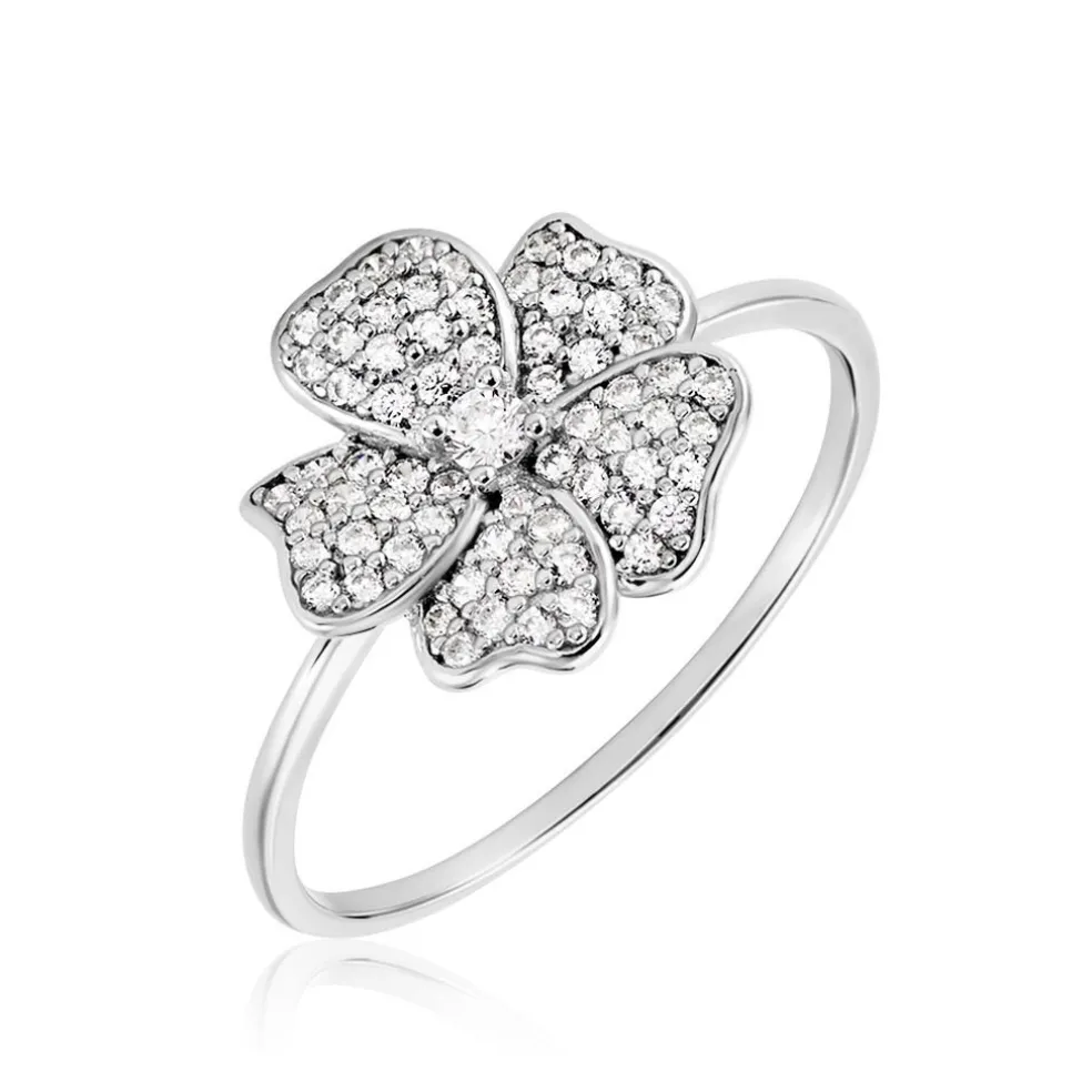 Bague Peppi Argent Blanc Oxyde De Zirconium