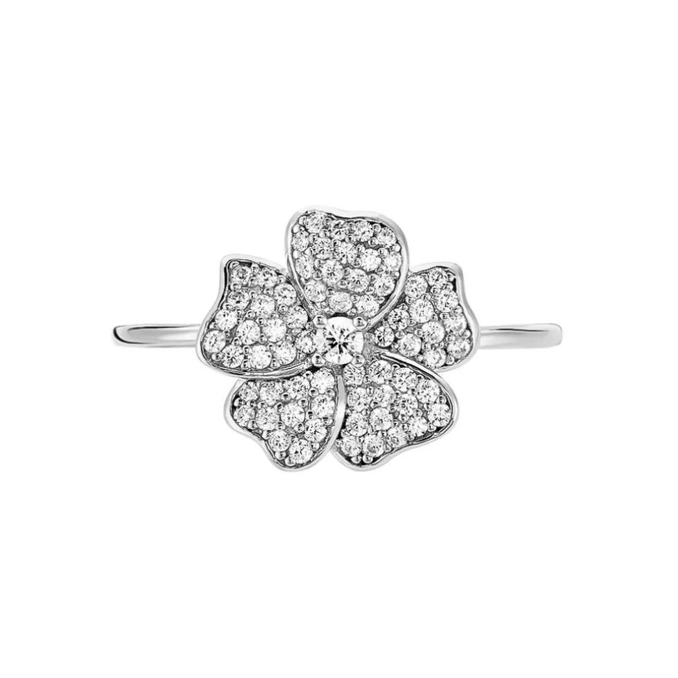 Bague Peppi Argent Blanc Oxyde De Zirconium