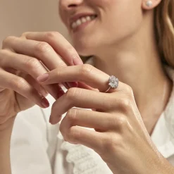Bague Peppi Argent Blanc Oxyde De Zirconium