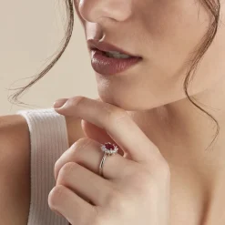 Bague Perez Argent Blanc Oxyde De Zirconium