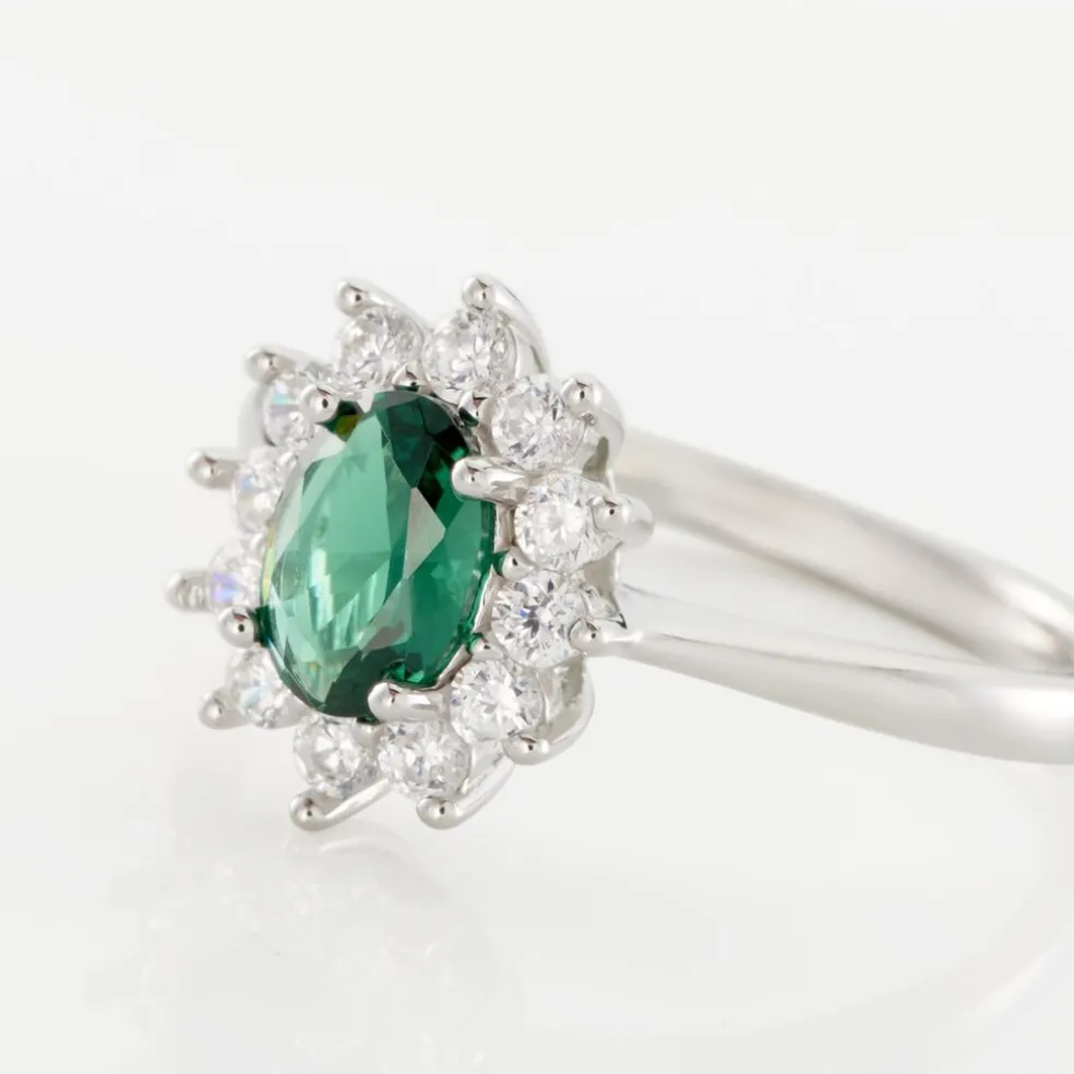 Bague Perez Argent Blanc Oxyde De Zirconium