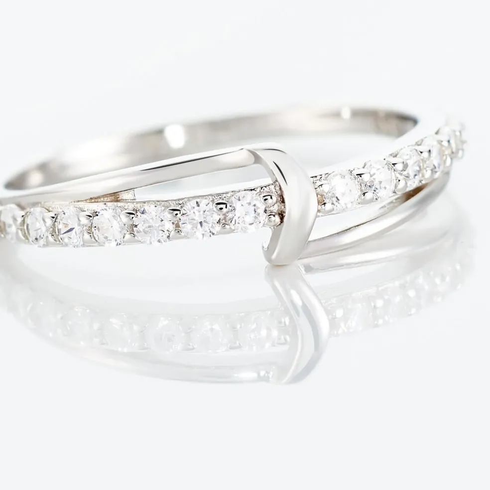 Bague Pernilla Argent Blanc Oxyde De Zirconium