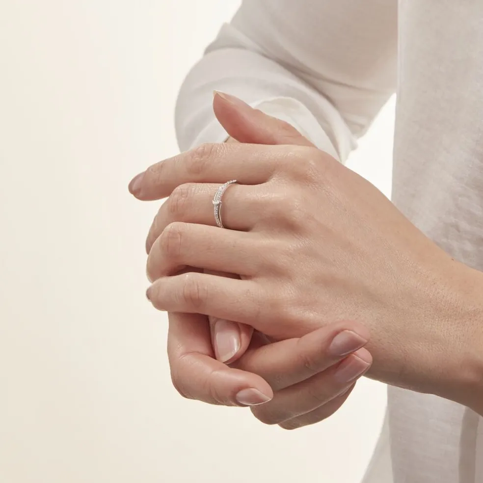 Bague Pernilla Argent Blanc Oxyde De Zirconium