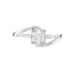 Bague  Petunia Or Blanc Diamant