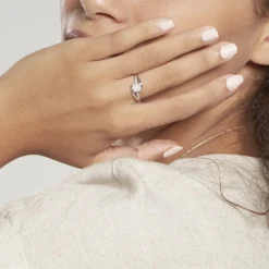 Bague  Petunia Or Blanc Diamant
