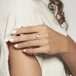 Bague  Petunia Or Blanc Diamant