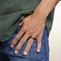 Bague Phebus Him Cosme Acier Noir