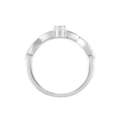 Bague Phoebus Argent Blanc Oxyde De Zirconium