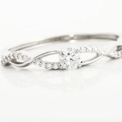 Bague Phoebus Argent Blanc Oxyde De Zirconium