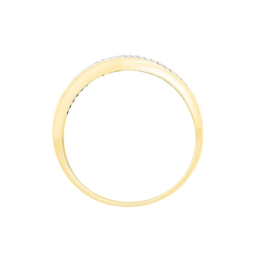 Bague Pivoine Or Jaune Diamant