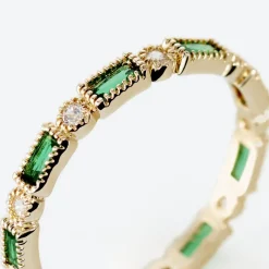 Bague Plaqué Or Etna Oxyde De Zirconium