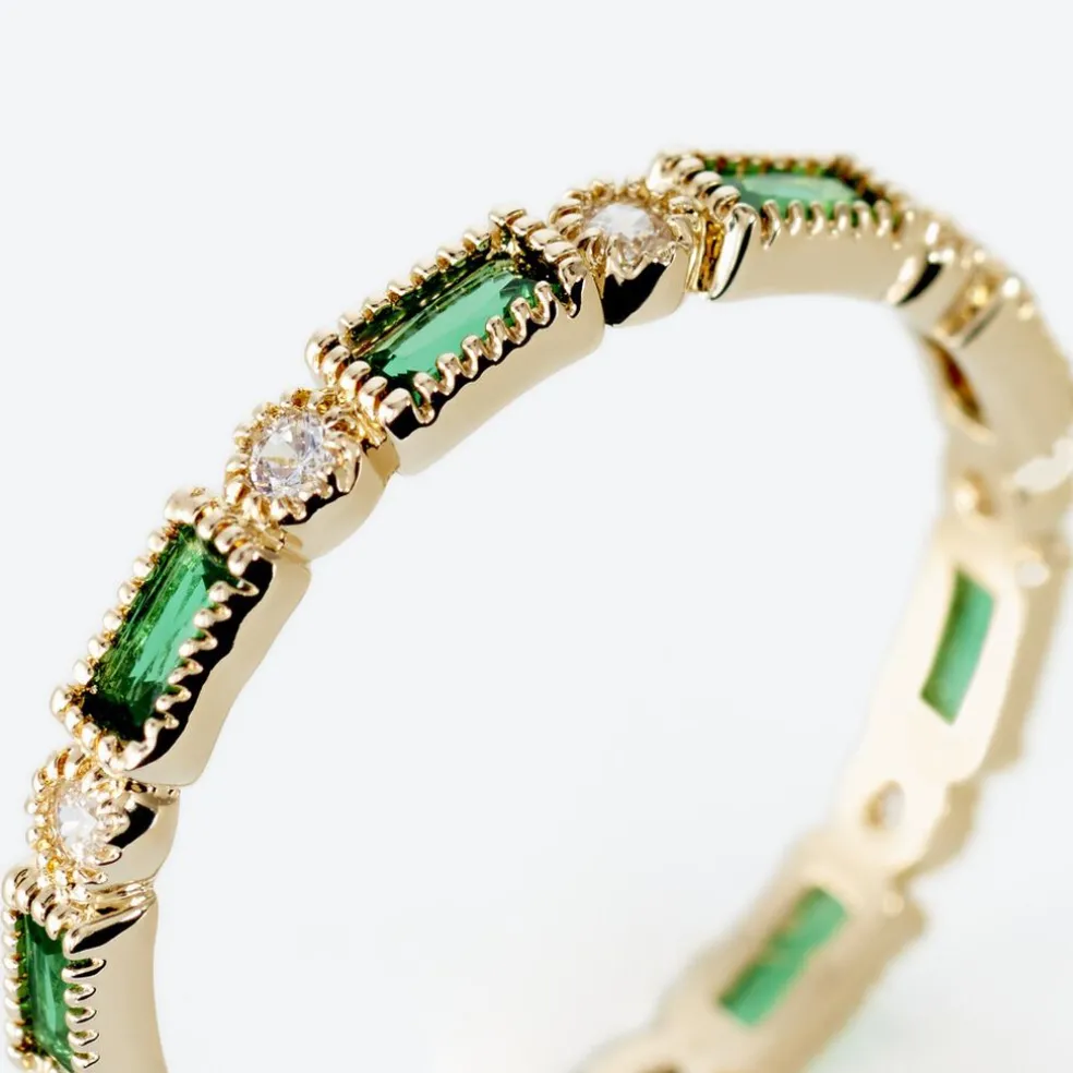 Bague Plaqué Or Etna Oxyde De Zirconium