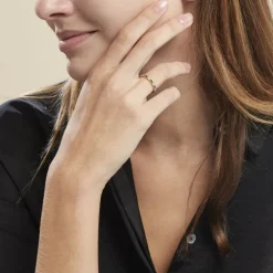 Bague Plaqué Or Etna Oxyde De Zirconium