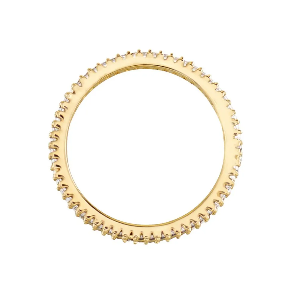 Bague Plaqué Or Gallez Oxydes De Zirconium