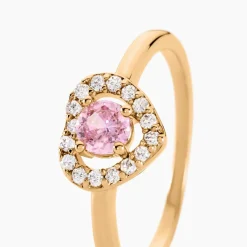 Bague Plaqué Or Jaune Alais Oxyde De Zirconium