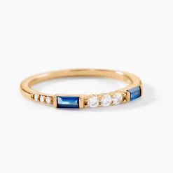 Bague Plaqué Or Jaune Calvin Oxyde De Zirconium