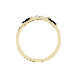 Bague Plaqué Or Jaune Calvin Oxyde De Zirconium